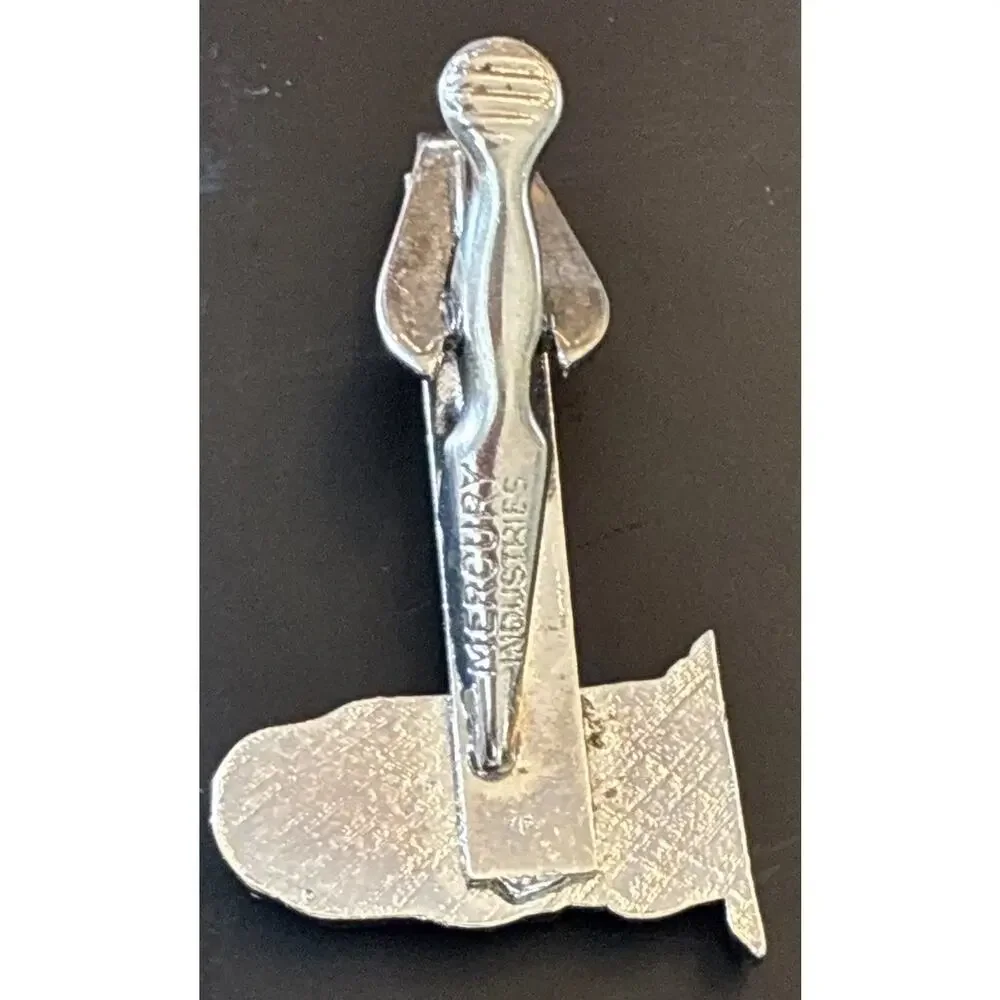 Basset Hound Men’s Tie Clip Adorable Dog in Silver Tone-~Mercury Industries L2